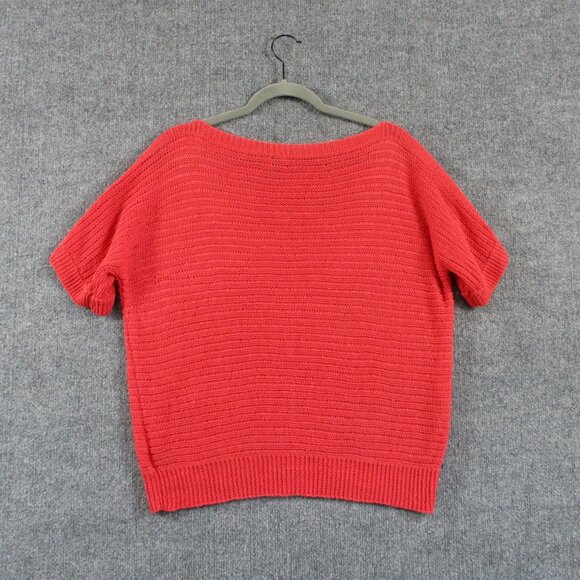 Ralph Lauren Sweater Womens XL Pink Linen Loose Knit Pull Over Beach Preppy LRL - Picture 2 of 11